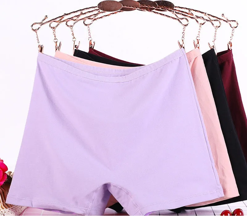 3 Pack 6XL Big Size Boyshorts Women Underwear Safety Short Pants Large Size Ladies Cotton Panties