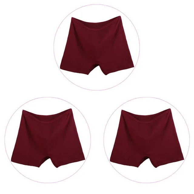3 Pack 6XL Big Size Boyshorts Women Underwear Safety Short Pants Large Size Ladies Cotton Panties