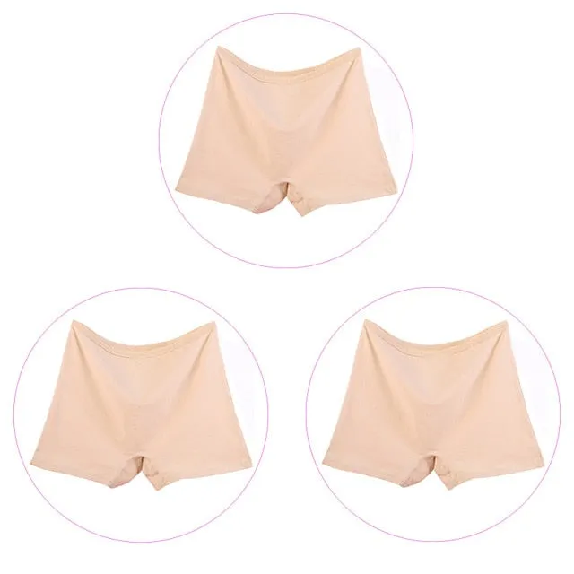 3 Pack 6XL Big Size Boyshorts Women Underwear Safety Short Pants Large Size Ladies Cotton Panties