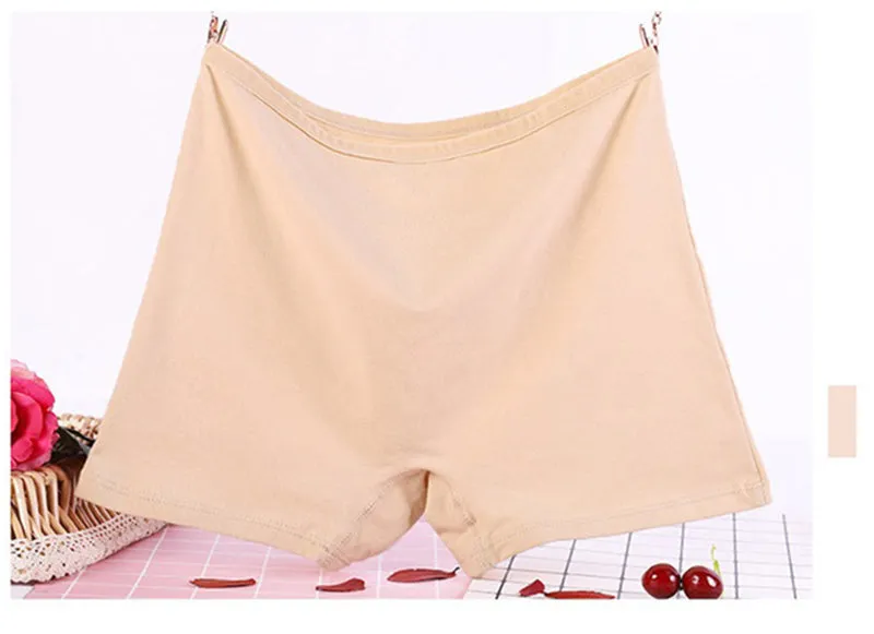 3 Pack 6XL Big Size Boyshorts Women Underwear Safety Short Pants Large Size Ladies Cotton Panties