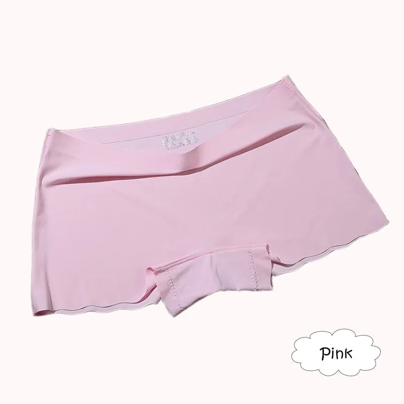 4 Pack Ladies Seamless Short Pants Safety Boyshorts Summer Shorts Lady Boxer Panties Healthy Lingerie