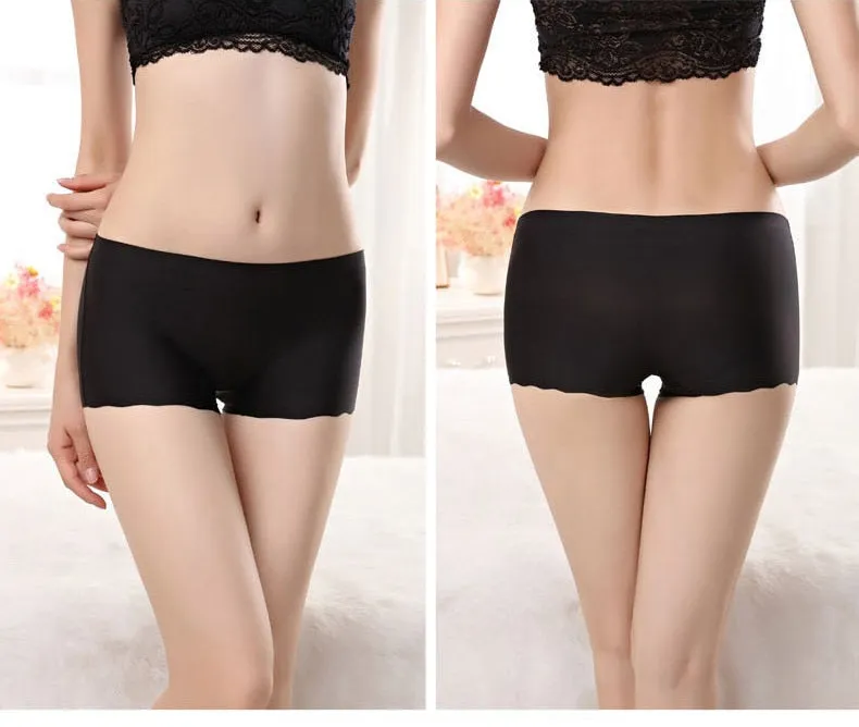 4 Pack Ladies Seamless Short Pants Safety Boyshorts Summer Shorts Lady Boxer Panties Healthy Lingerie