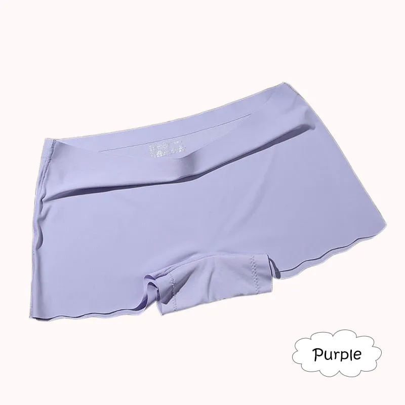 4 Pack Ladies Seamless Short Pants Safety Boyshorts Summer Shorts Lady Boxer Panties Healthy Lingerie