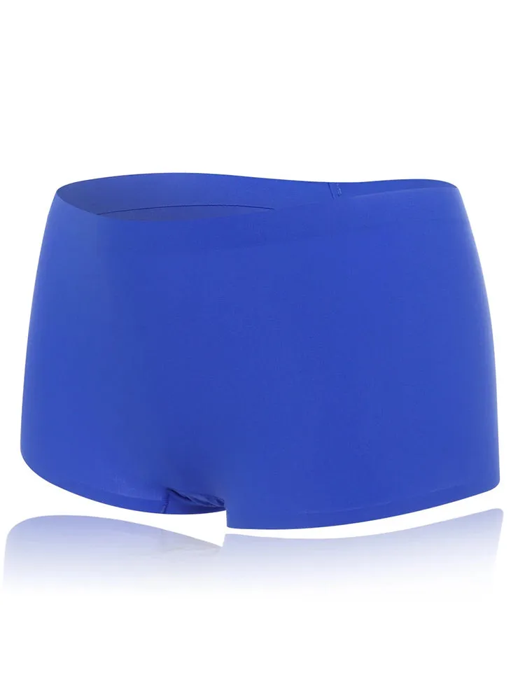 4-Pack Women's Seamless Boyshorts Ice Silk Panties