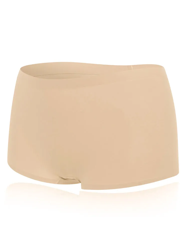 4-Pack Women's Seamless Boyshorts Ice Silk Panties