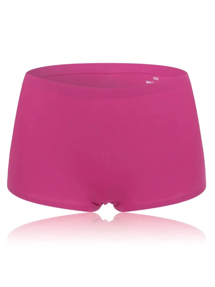 4-Pack Women's Seamless Boyshorts Ice Silk Panties