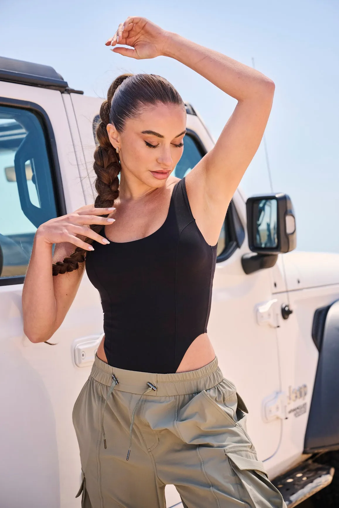 Adjustable One-Shoulder Bodysuit
