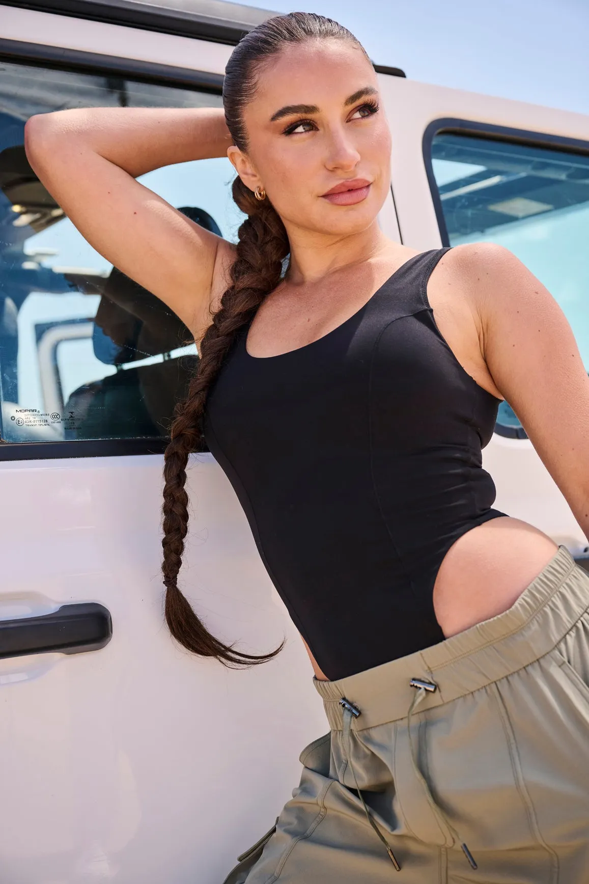 Adjustable One-Shoulder Bodysuit