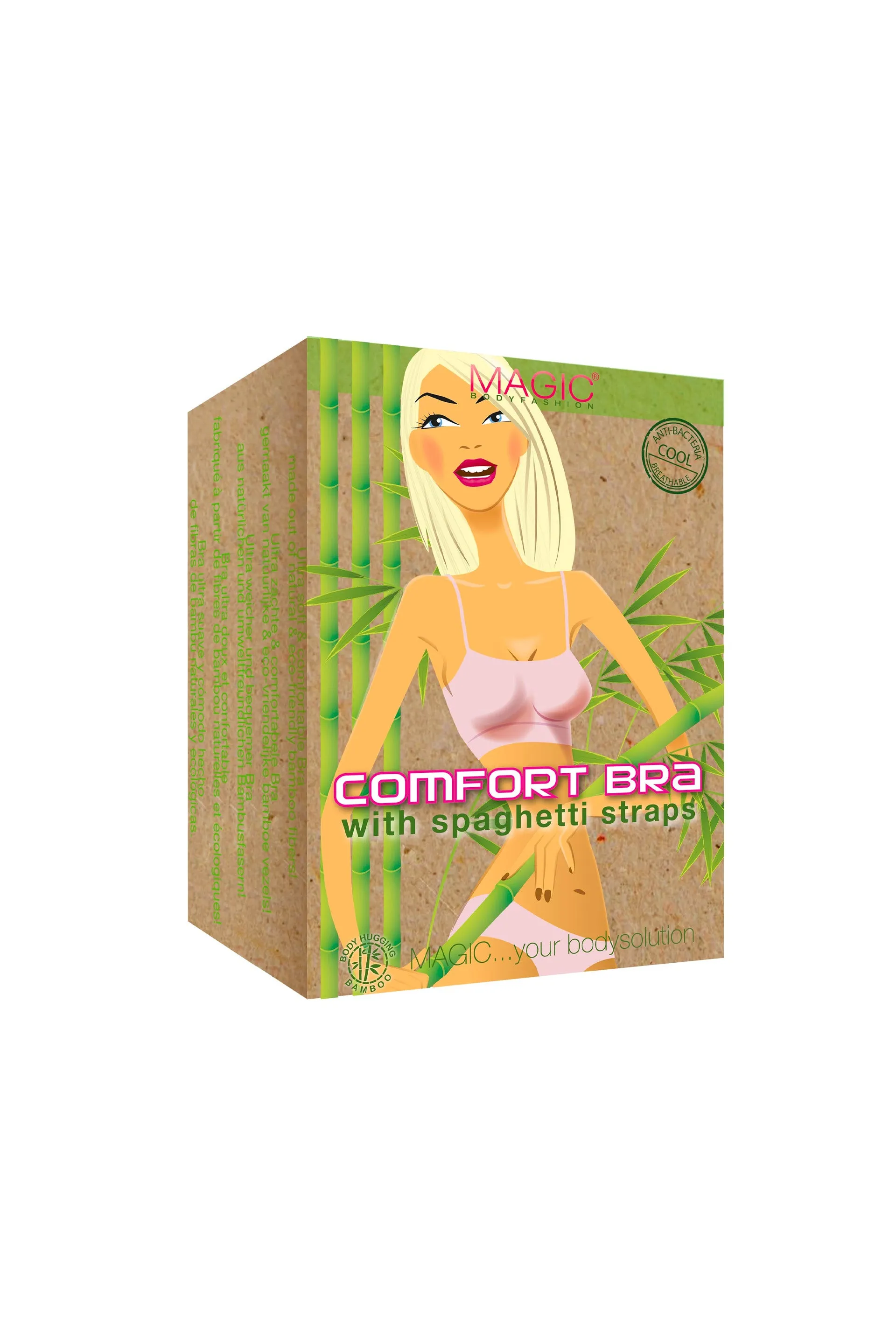 Comfort Bra Spaghetti Straps Bamboo Mocha