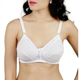 Daisy Dee Cotton Non Padded Everyday Charishma Bra White
