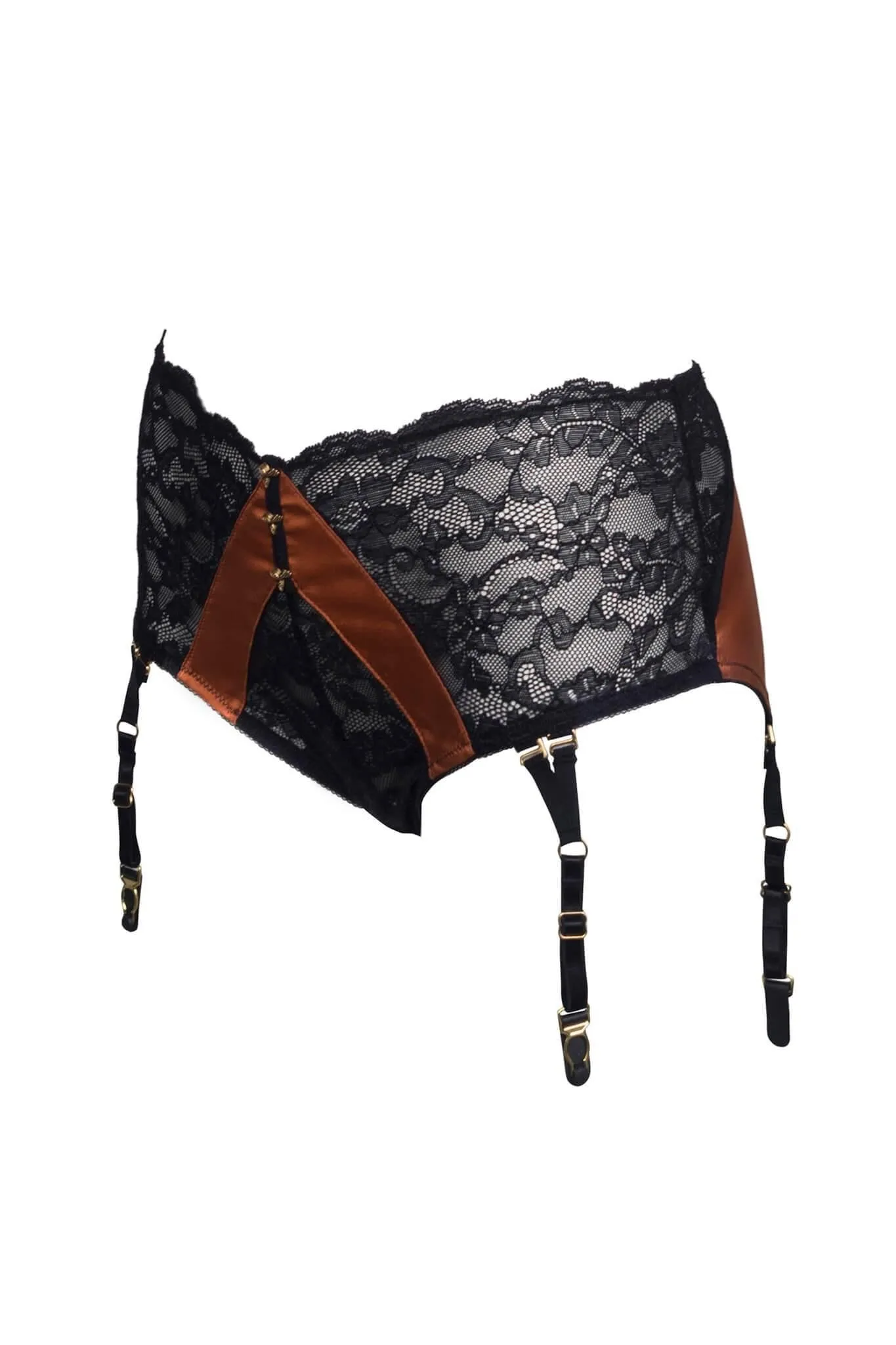 Fever & Thoughts Black Garter Briefs