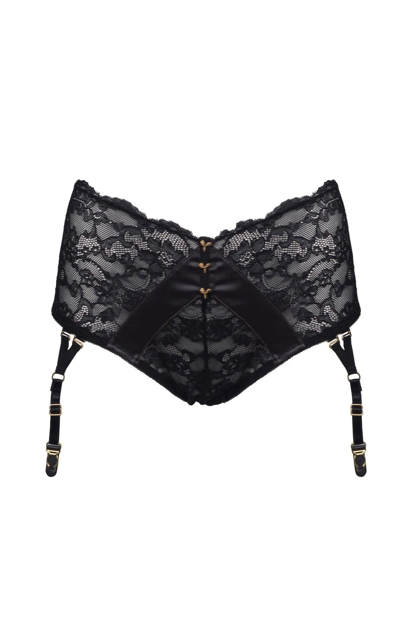 Fever & Thoughts Black Garter Briefs