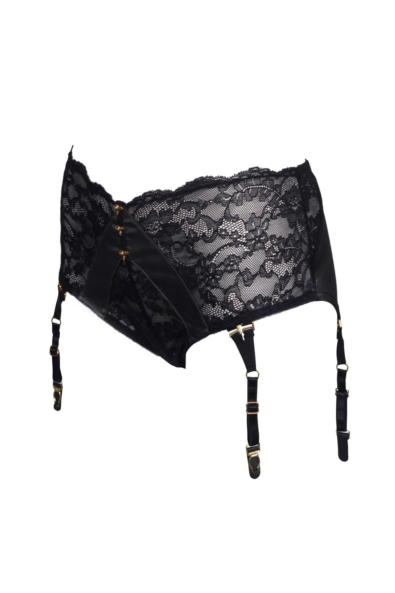 Fever & Thoughts Black Garter Briefs