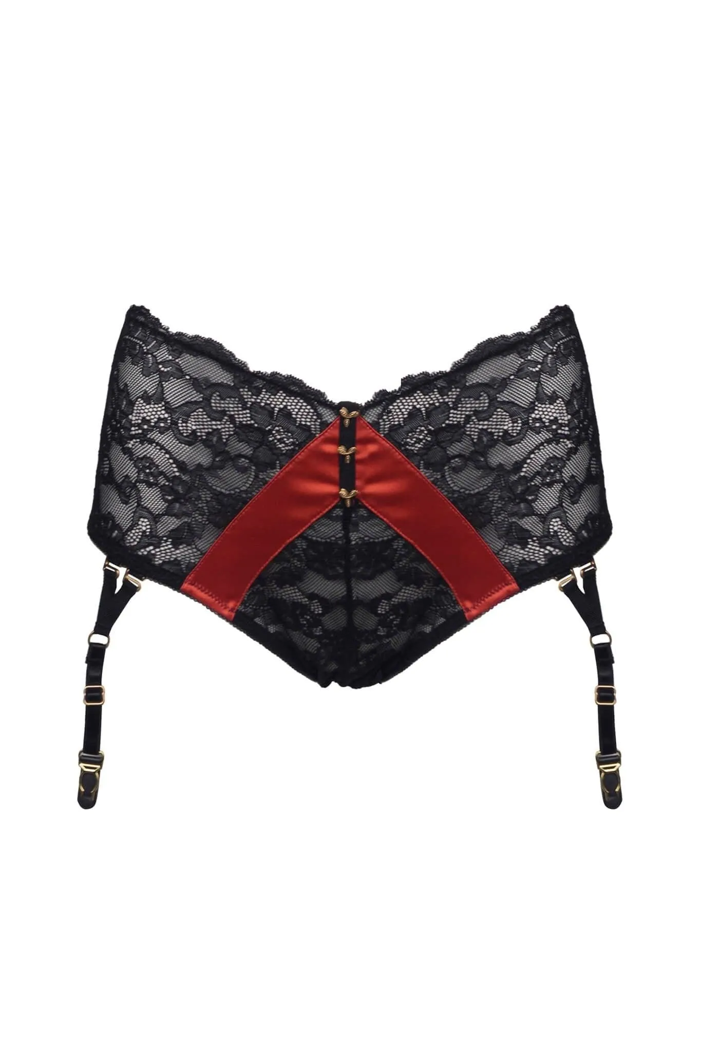 Fever & Thoughts Black Garter Briefs