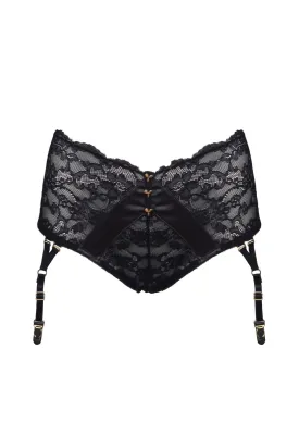 Fever & Thoughts Black Garter Briefs