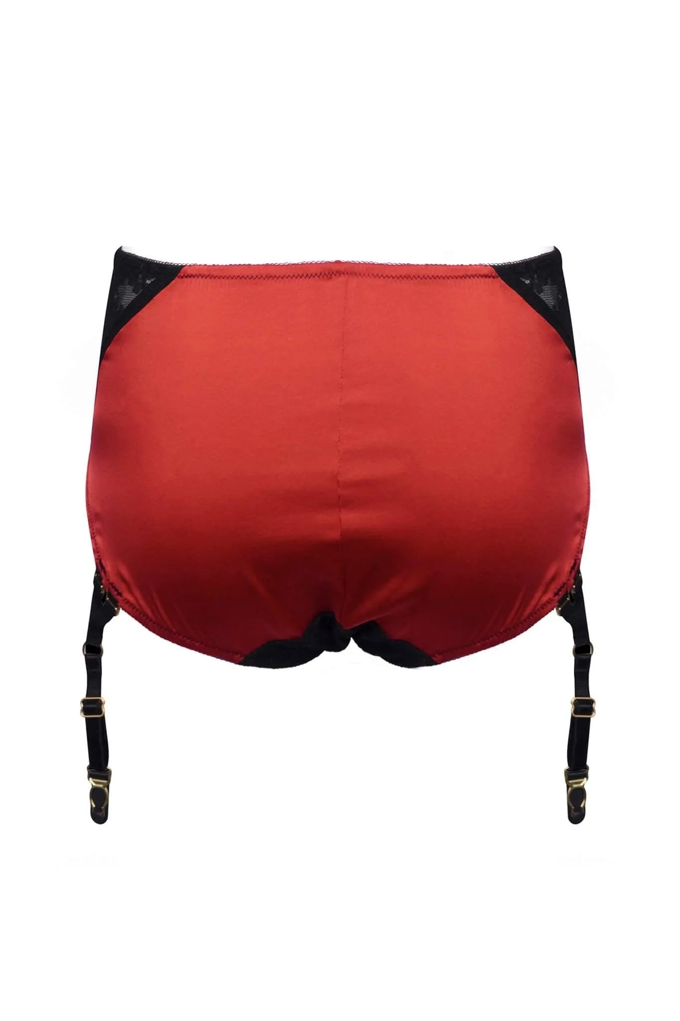 Fever & Thoughts Black Garter Briefs