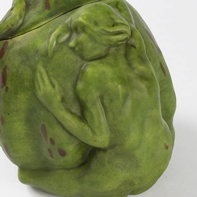 François-Rupert Carabin Ceramic Covered Jar