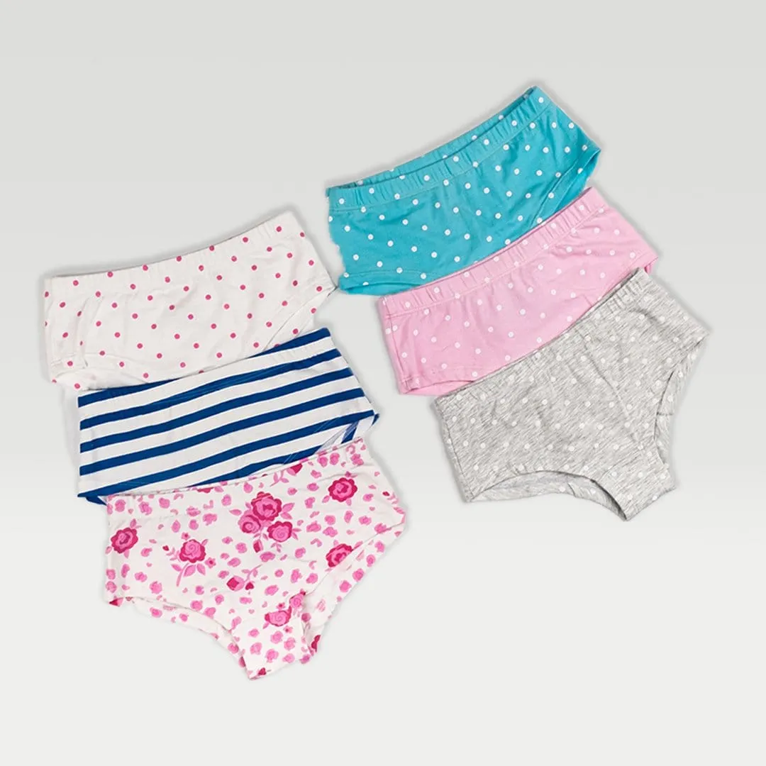Girl Boyshorts, Pack of 3, Bio-wash Cotton Antibacterial Finish  (1-10 Years)