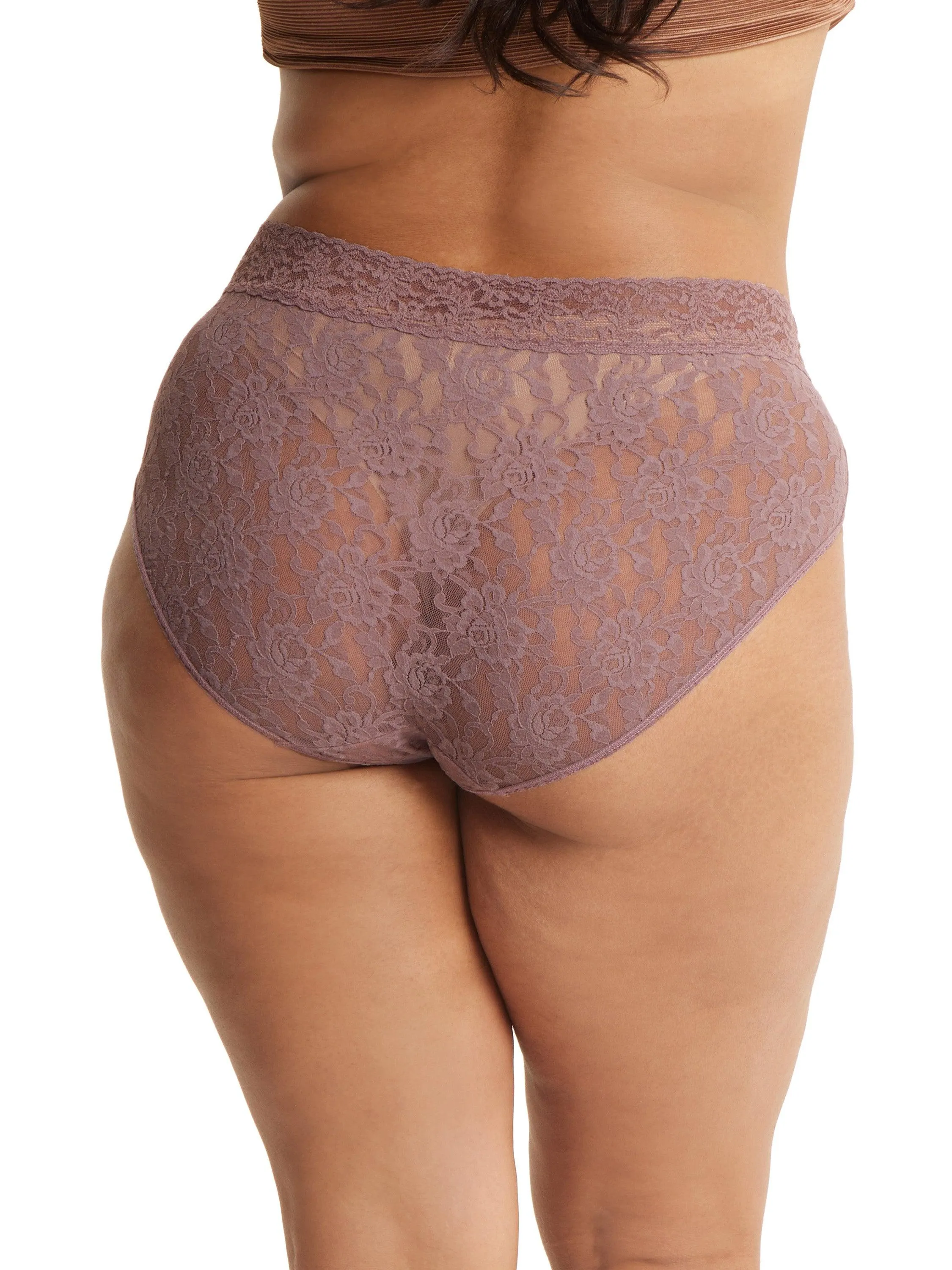 Plus Size Signature Lace French Brief Artichoke Heart Purple Sale