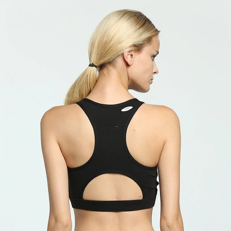 Shakeproof Sports Bra with Back Pocket